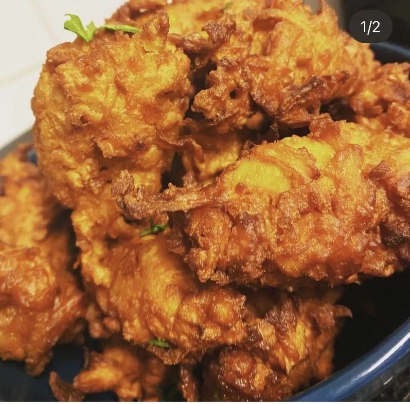 Carrot & Sweet Potato Pakora & Chutney
