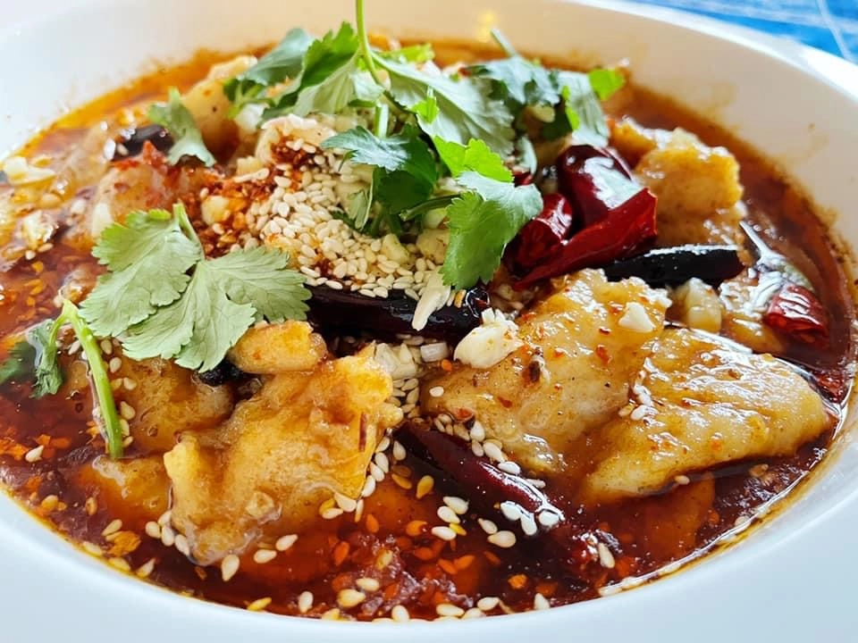 Szechuan Poached Fish In Chilli Oil Broth