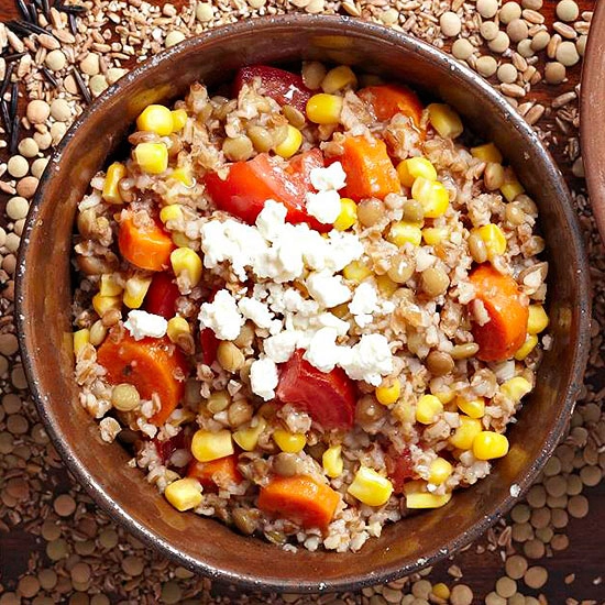 Bulgur Pilaf With Feta Cheese (V)