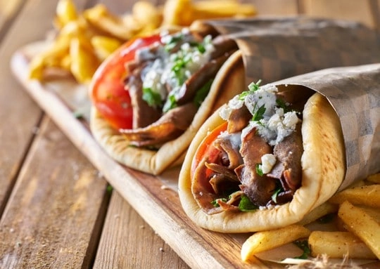 Beef Or Chicken Gyros 