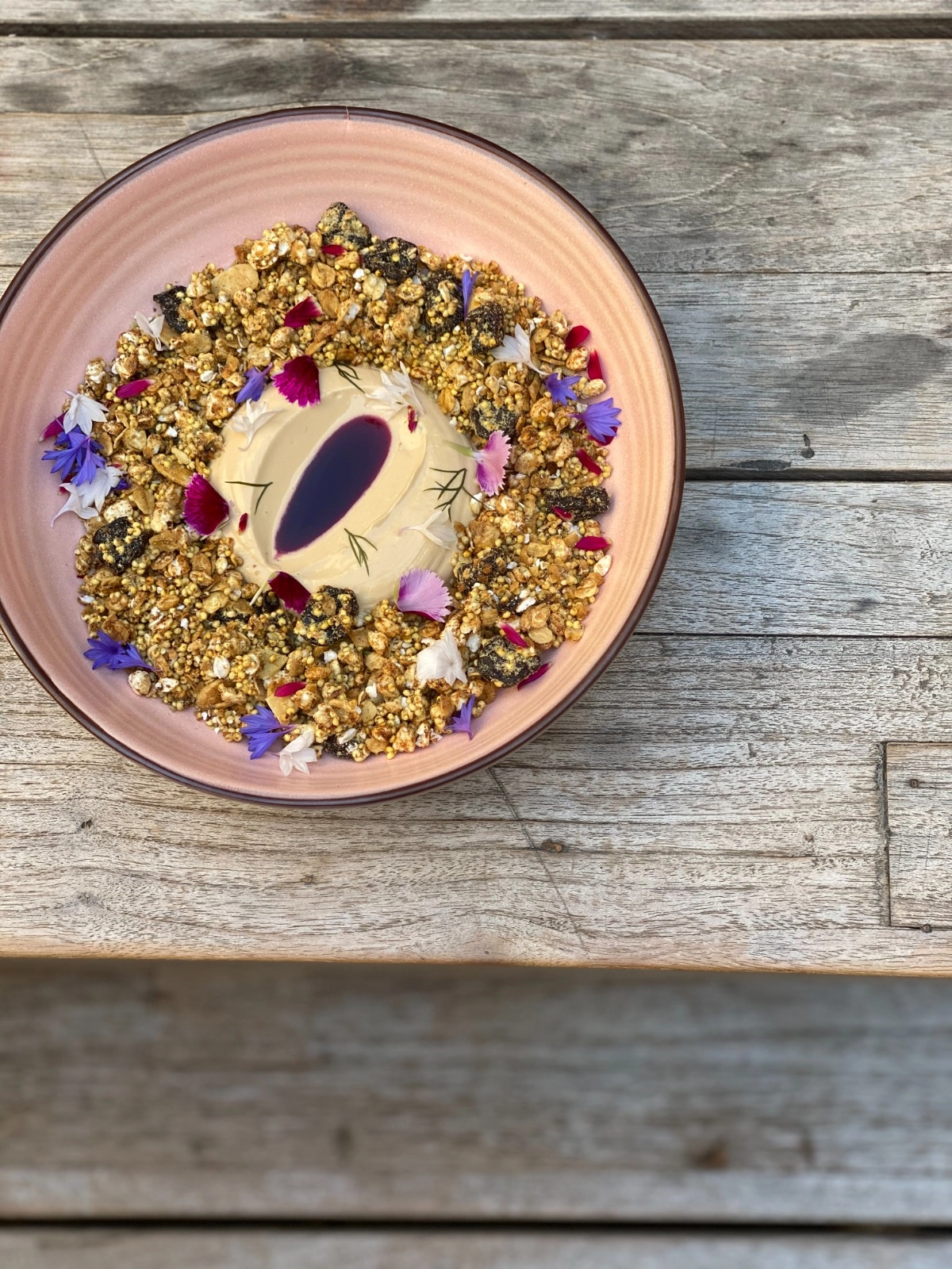 Caramalised Yoghurt, Sour Cherry Granola