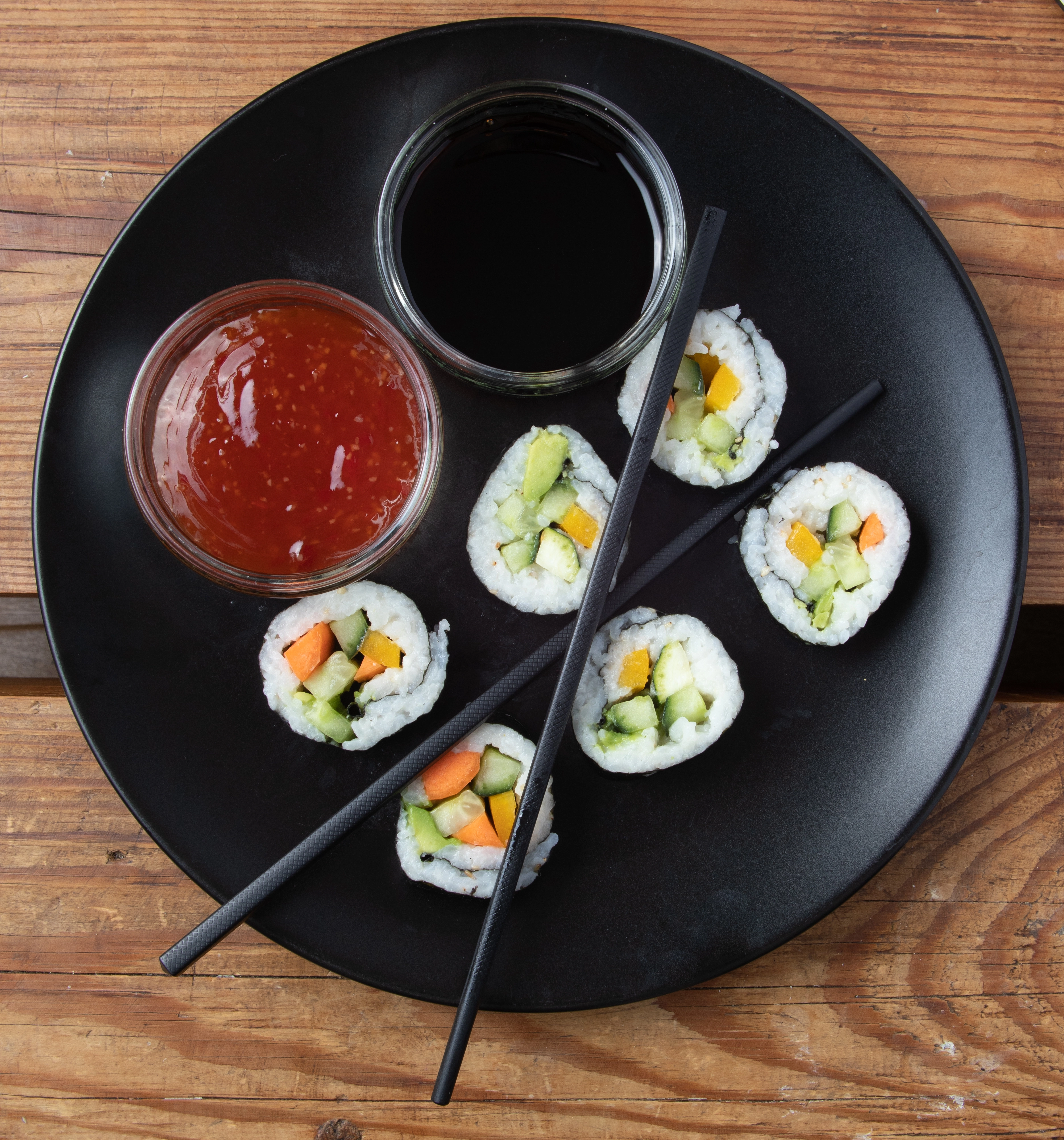Lime And Honey Marinated Seasonal Vegetables Sushi