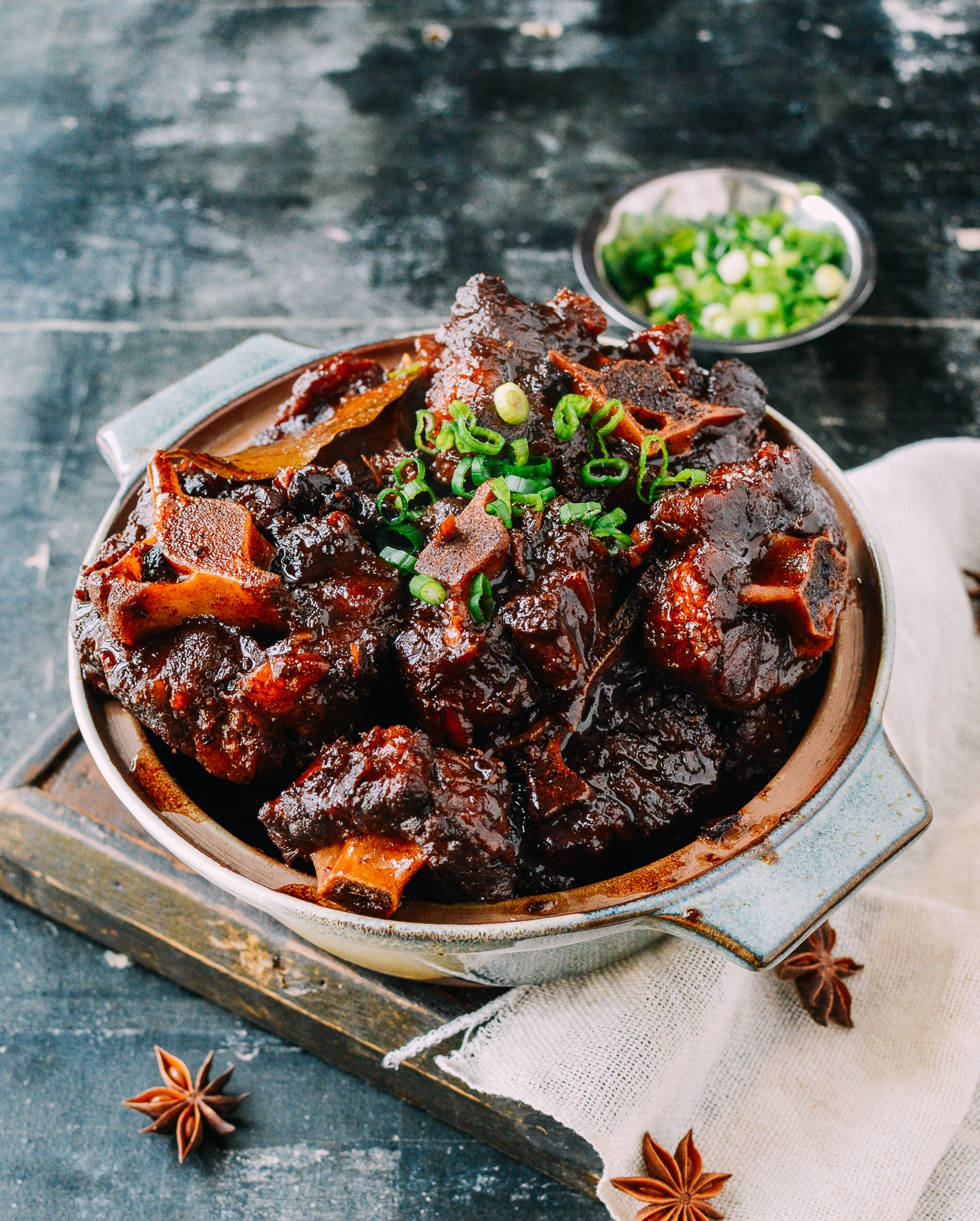 Slow Cooked Braised Oxtail Stew & Rice N Peas