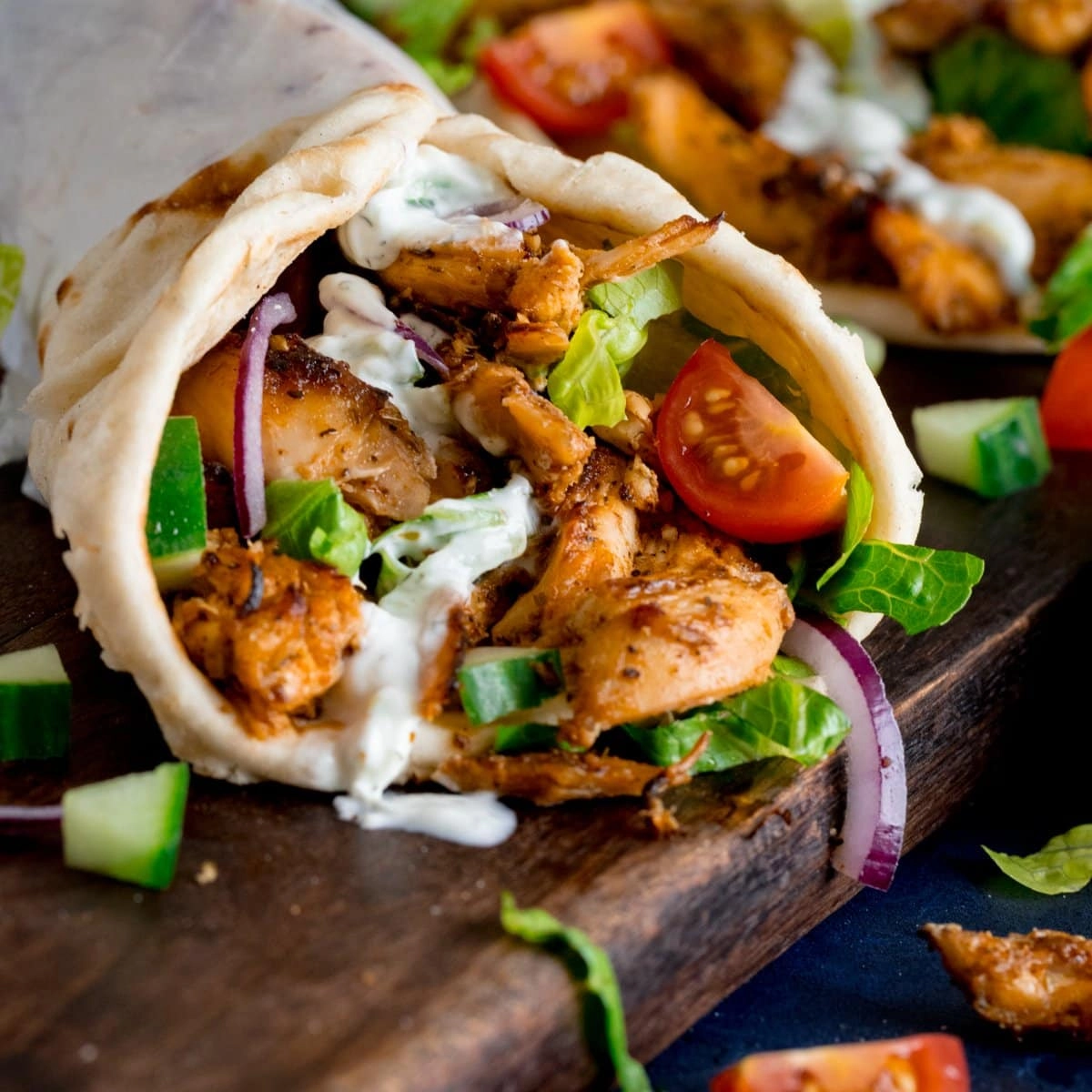 Gyros With Homemade Corn Flatbreads