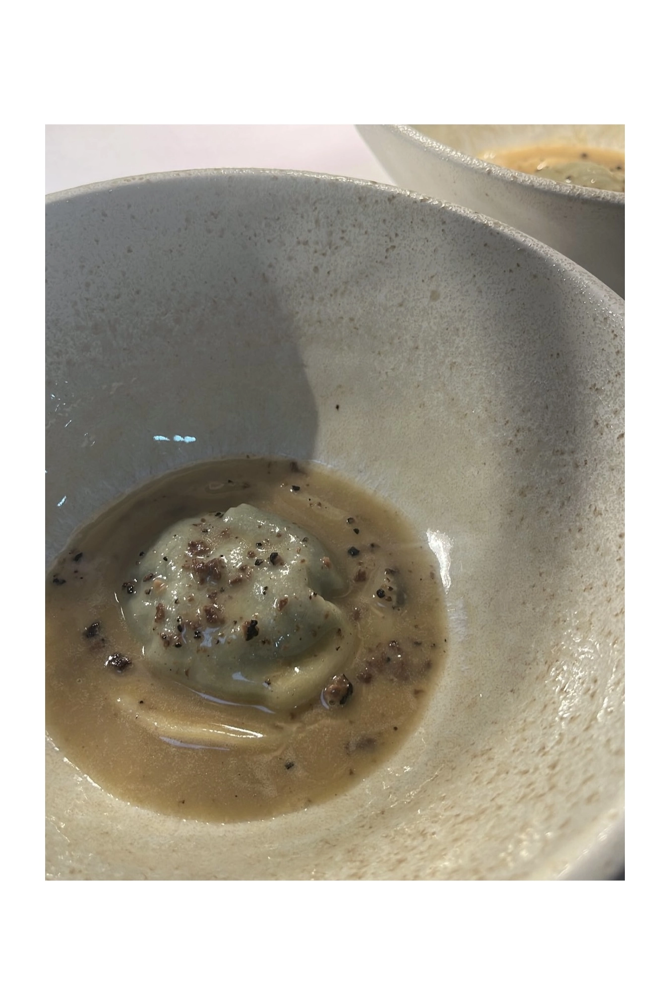 Little Ravioli Of Confit Duck Egg Yolk - Spinach - Cultured Butter & English Truffle Sauce
