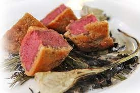 Filetto Alla Torinese Served With Rocket And Truffle Oil (Beef Fillet)