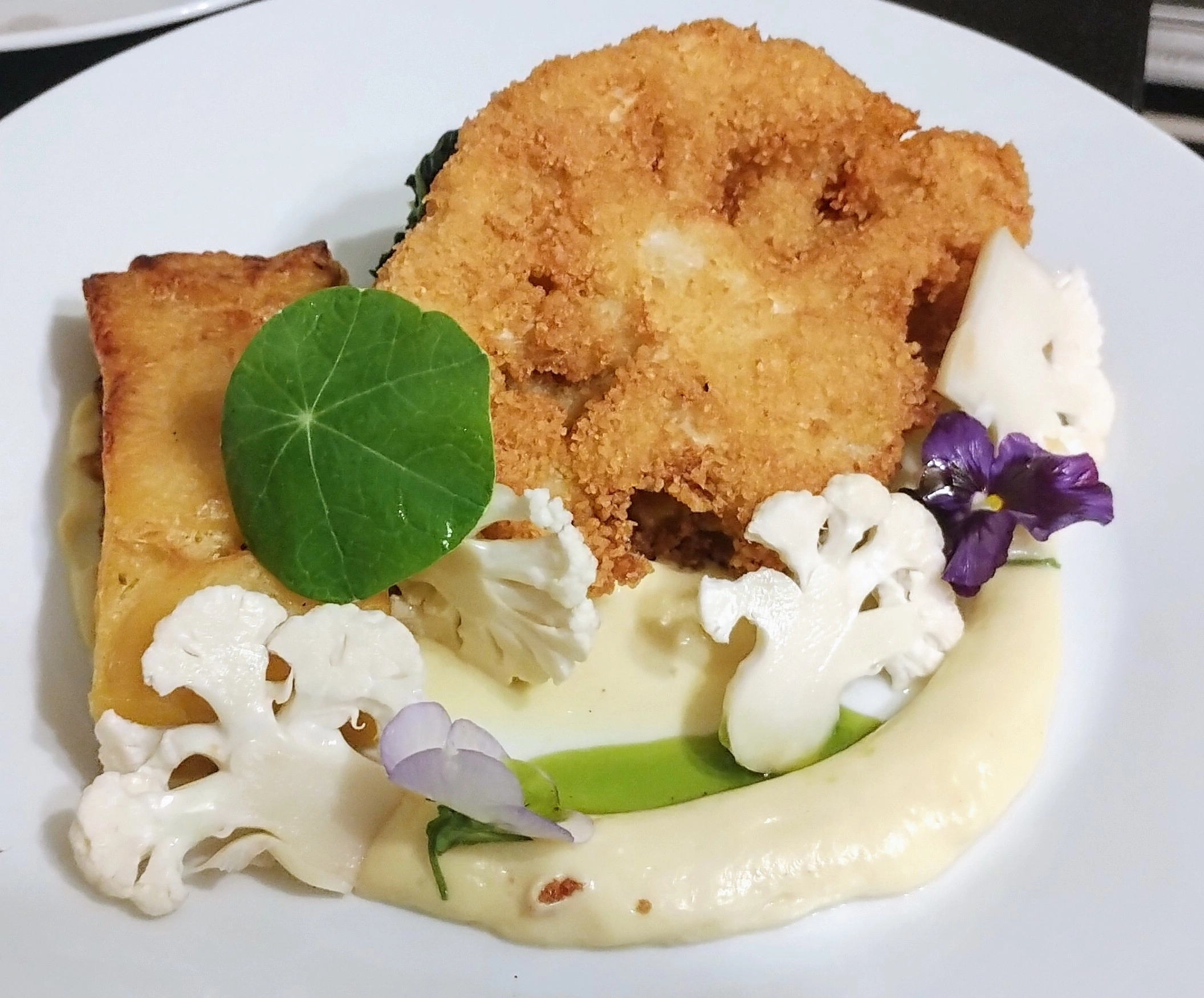 Panko Cauliflower Steak Escalope