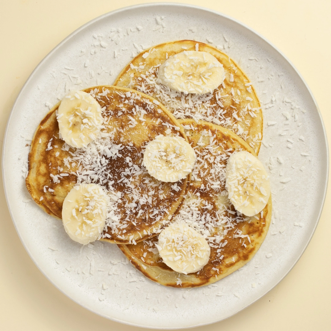 Coconut & Banana Pancakes (V/Ve)