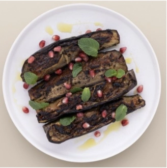 Roasted Whole Aubergines With Yogurt & Harissa (V/Ve)