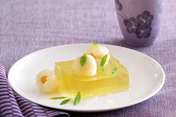 Green Tea Jelly With Lime And Ginger