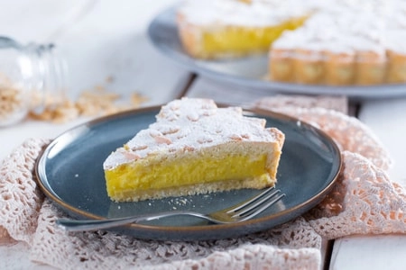 Torta Della Nonna (V) - Orange & Lemon Flavoured Torte