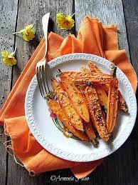 Roasted Carrots (Blanched And  Glazed With Honey) (Vegetarian)