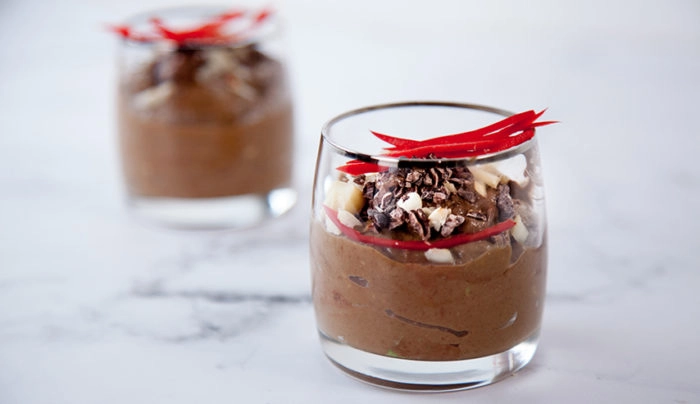Chilli Chocolate Pots De Creme  (V)