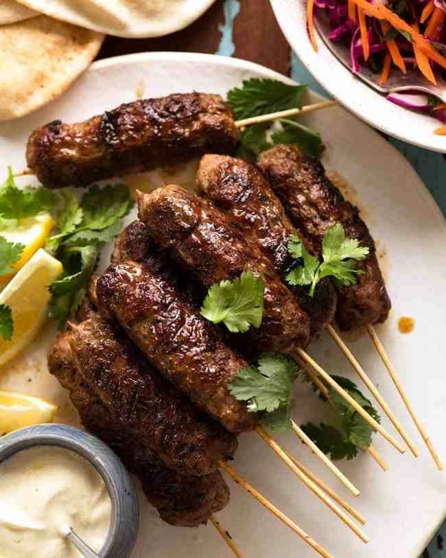 Mini Lamb Koftas With Tahini And Tomato Sauce