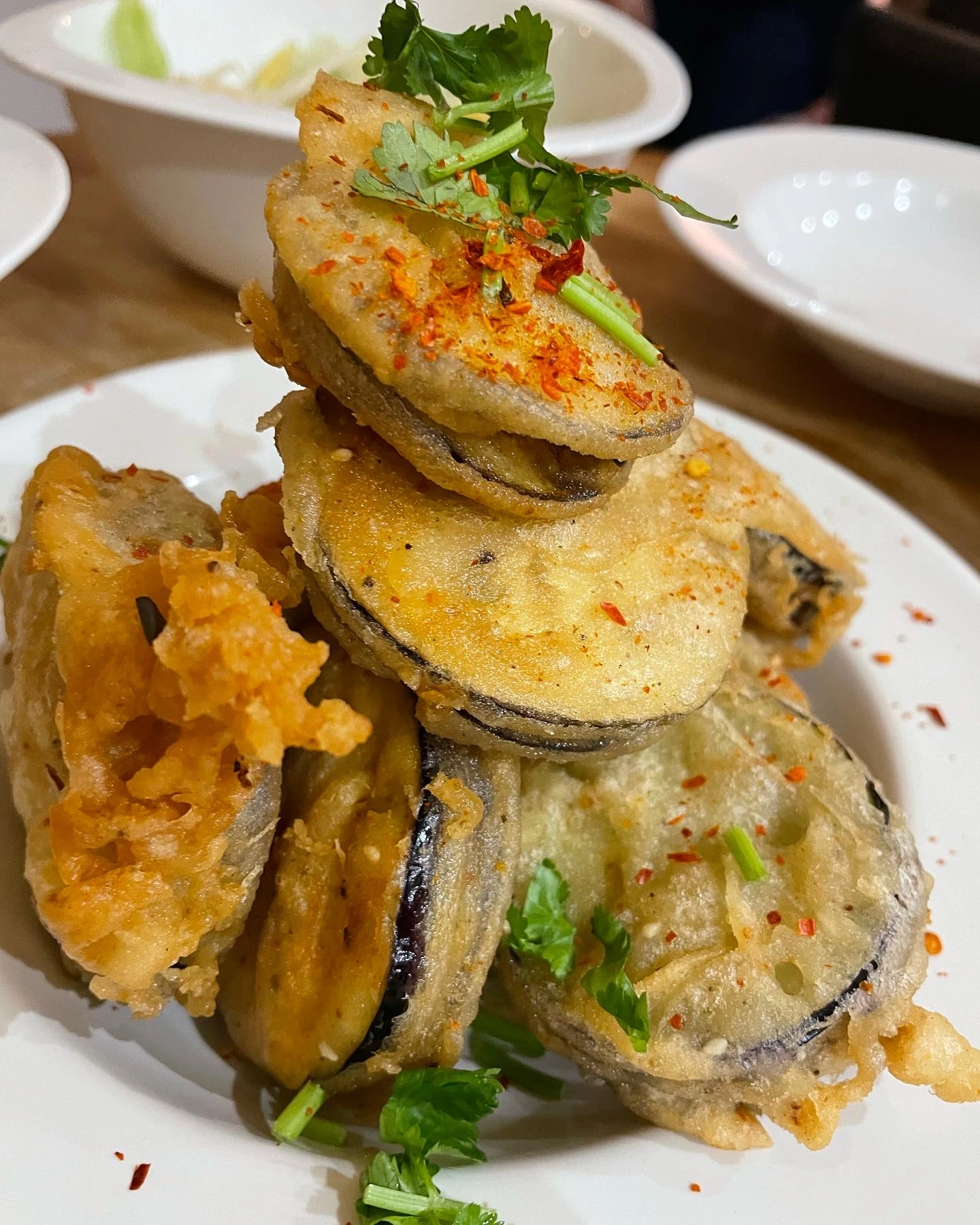 Aubergine Fritters 
