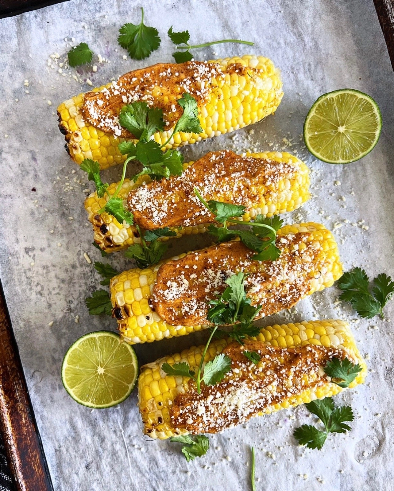 Grilled Mexican Corn Cobs With Chipotle Adobo Sauce (V)