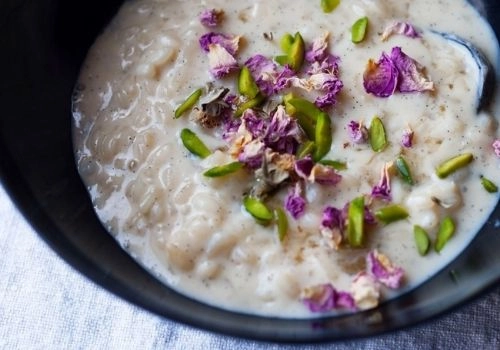 Cardamom Rice Pudding With Almonds & Pistachios (V)