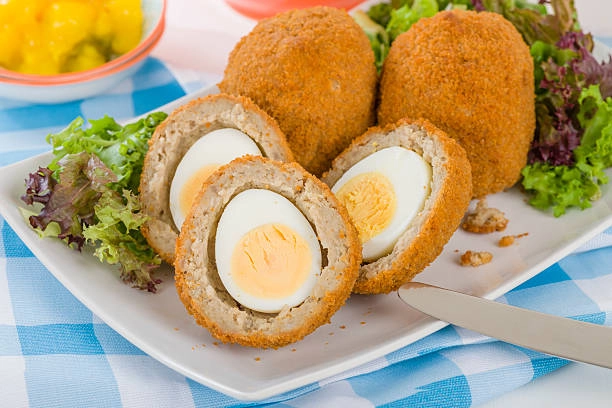 Quail Scotch Egg Served With Piccalilli