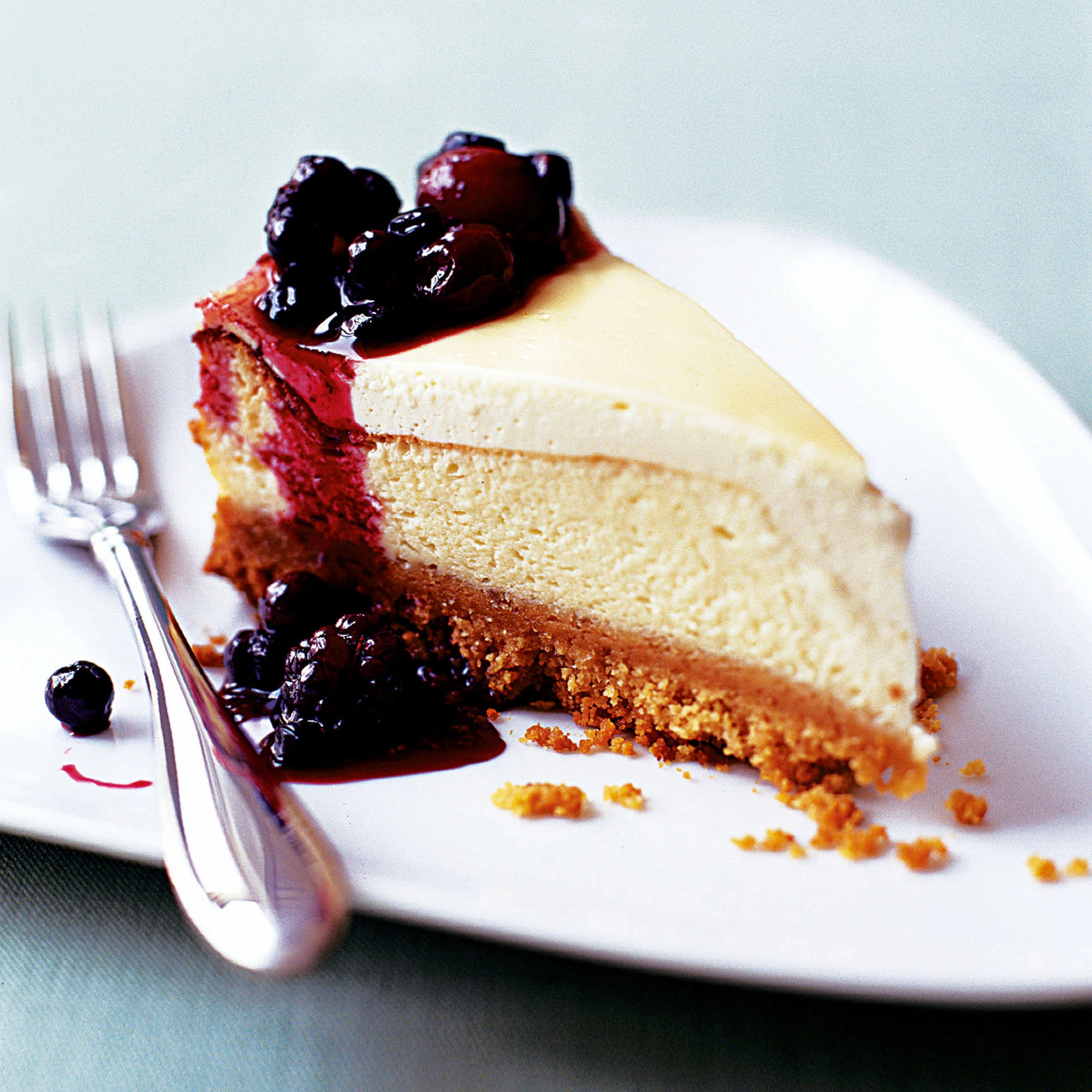 Cheesecake With Fruit Forest Compote 
