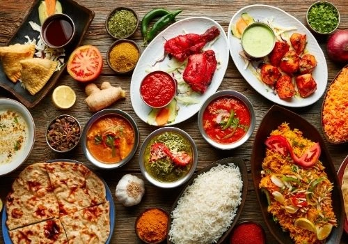 Mixed Indian Salad With Lemon Dressing