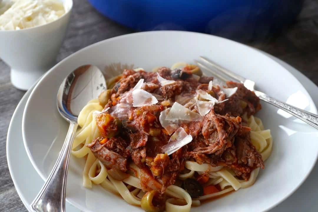 Homemade Tagliatelle Pasta With Slow Cooked Beef Ragu