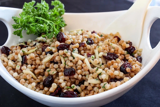 Israeli Couscous With Dried Cranberries And Toasted Almonds (V/Ve)