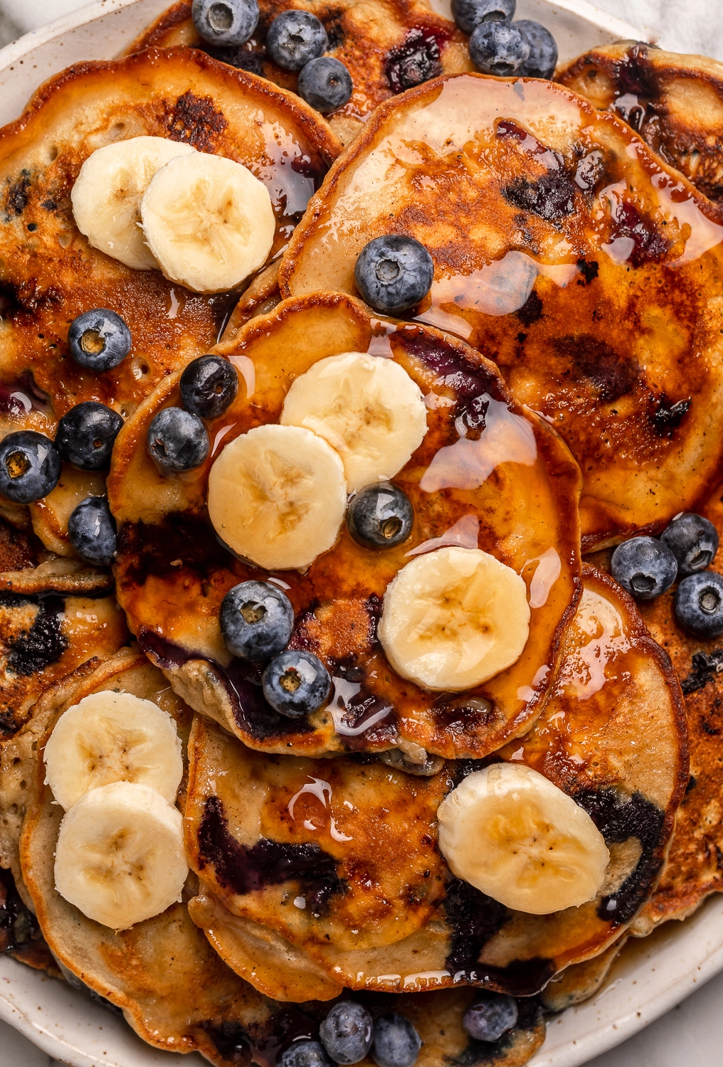 Fluffy Blueberry/Chocolate Chip Pancakes (V)