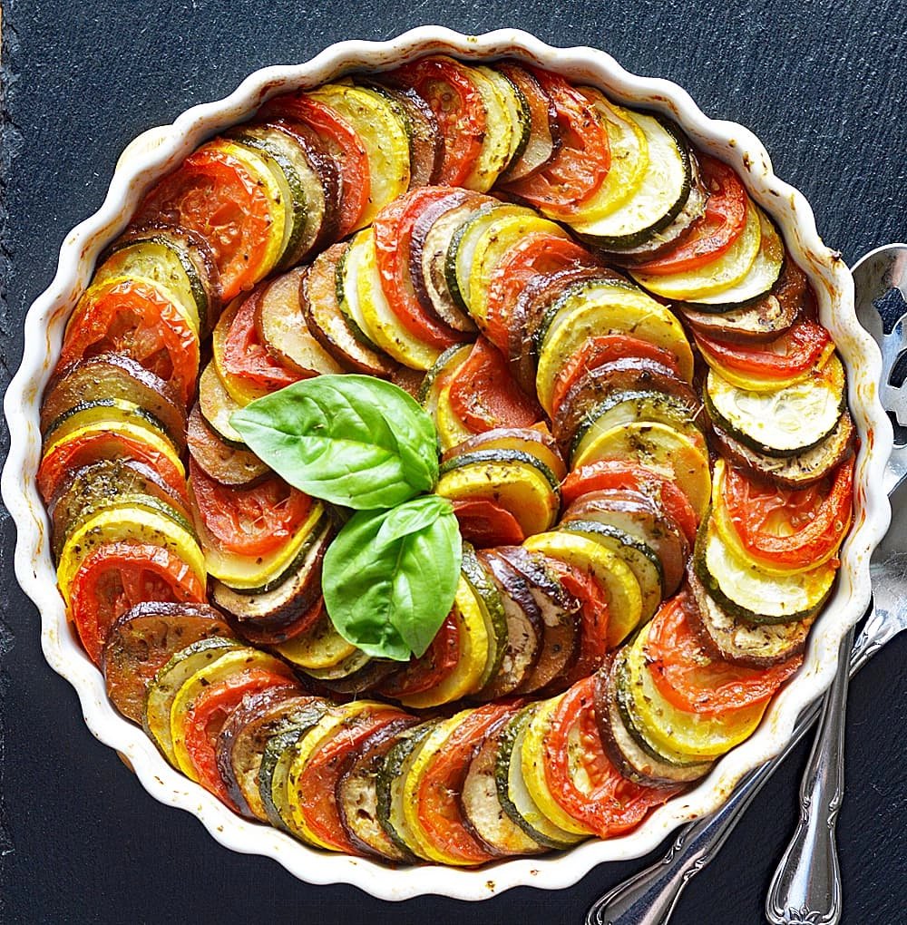 Ratatouille, Creamy Colcannon Mash & Sautee Greens (V/Ve)