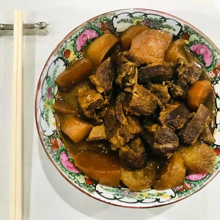 Slow-Braised Beef Brisket With Turnip