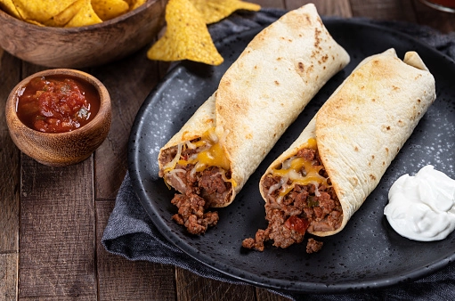 Burrito Braised Pulled Beef A La Mexican