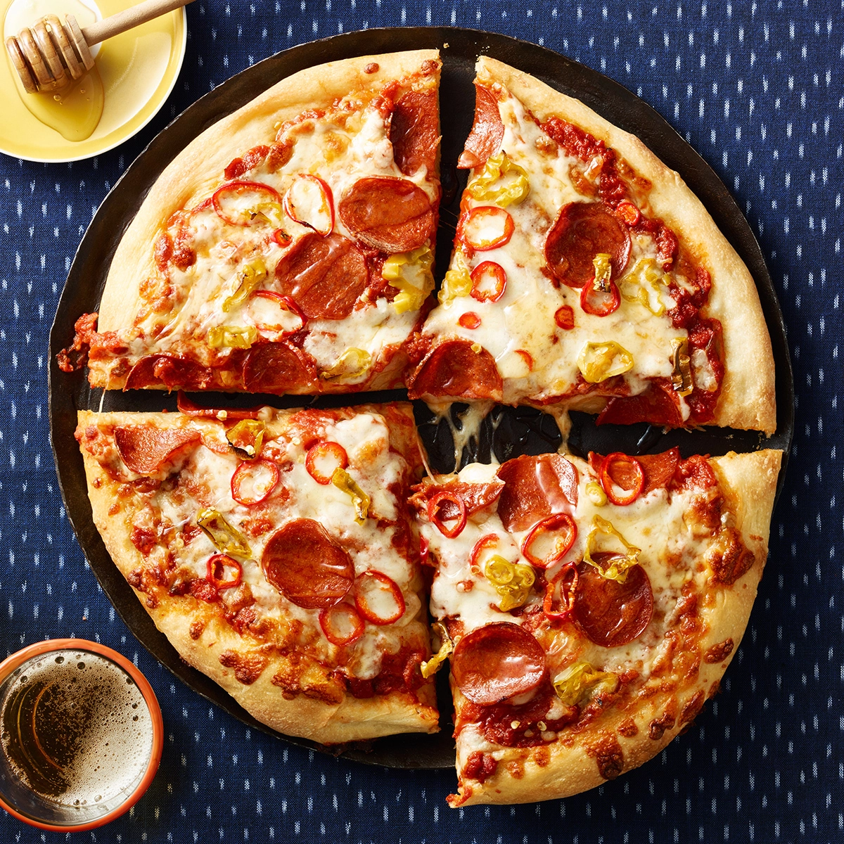 Spicy Pepperoni And Peppers