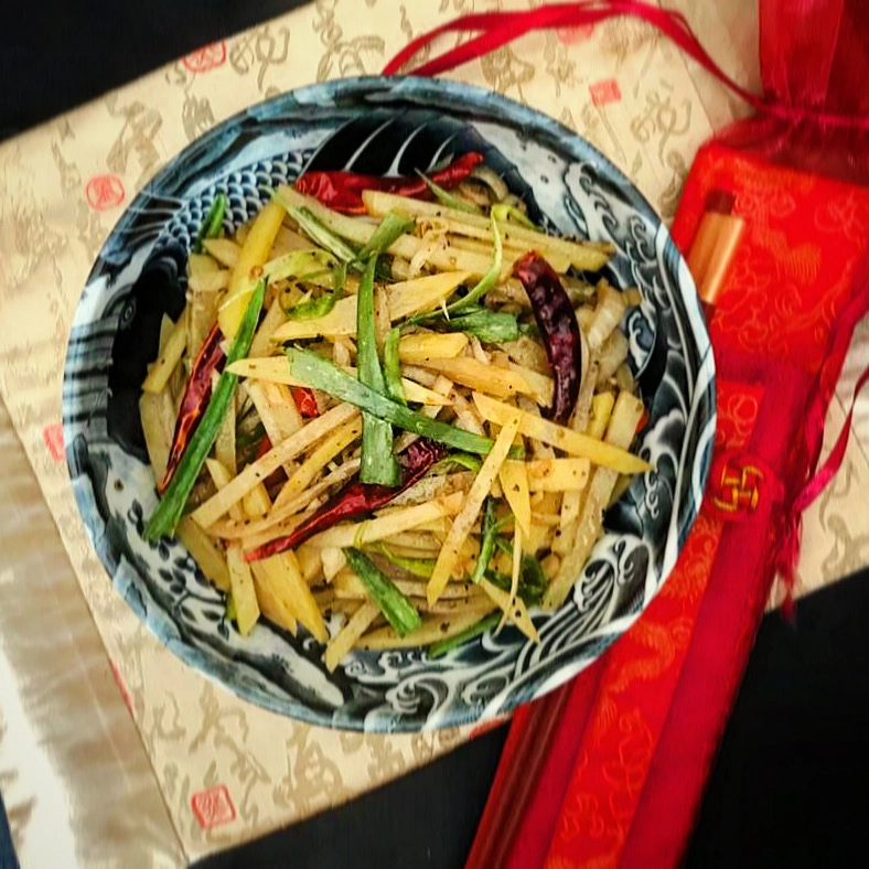 Szechuan Shredded Potato 'Salad'