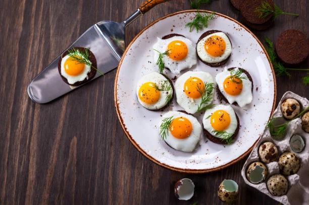 Truffled Quail Egg Crostini
