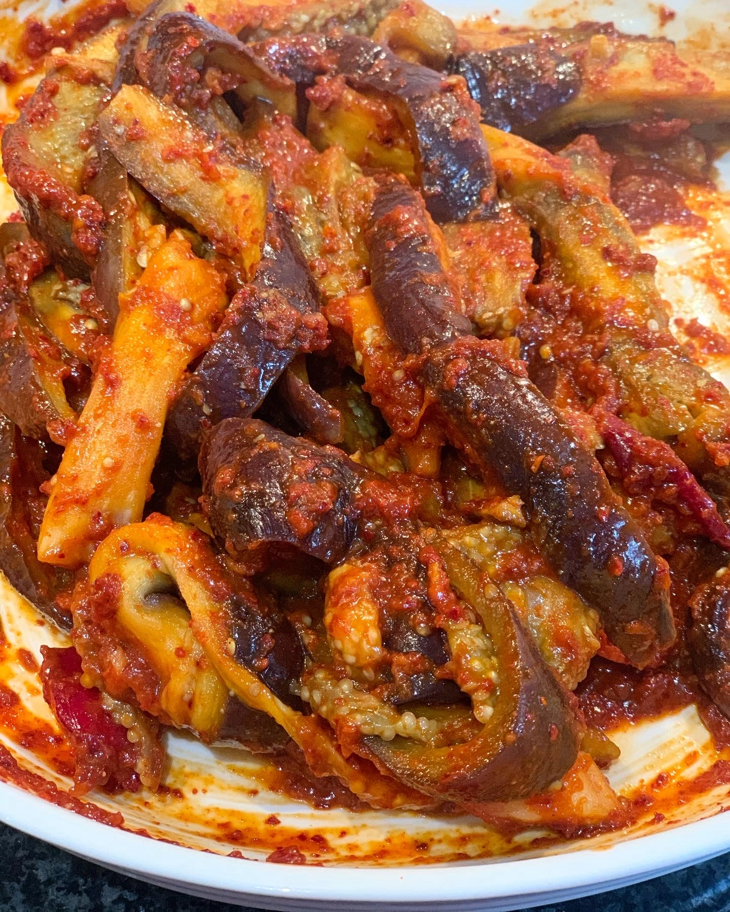 Spicy Korean Aubergine
