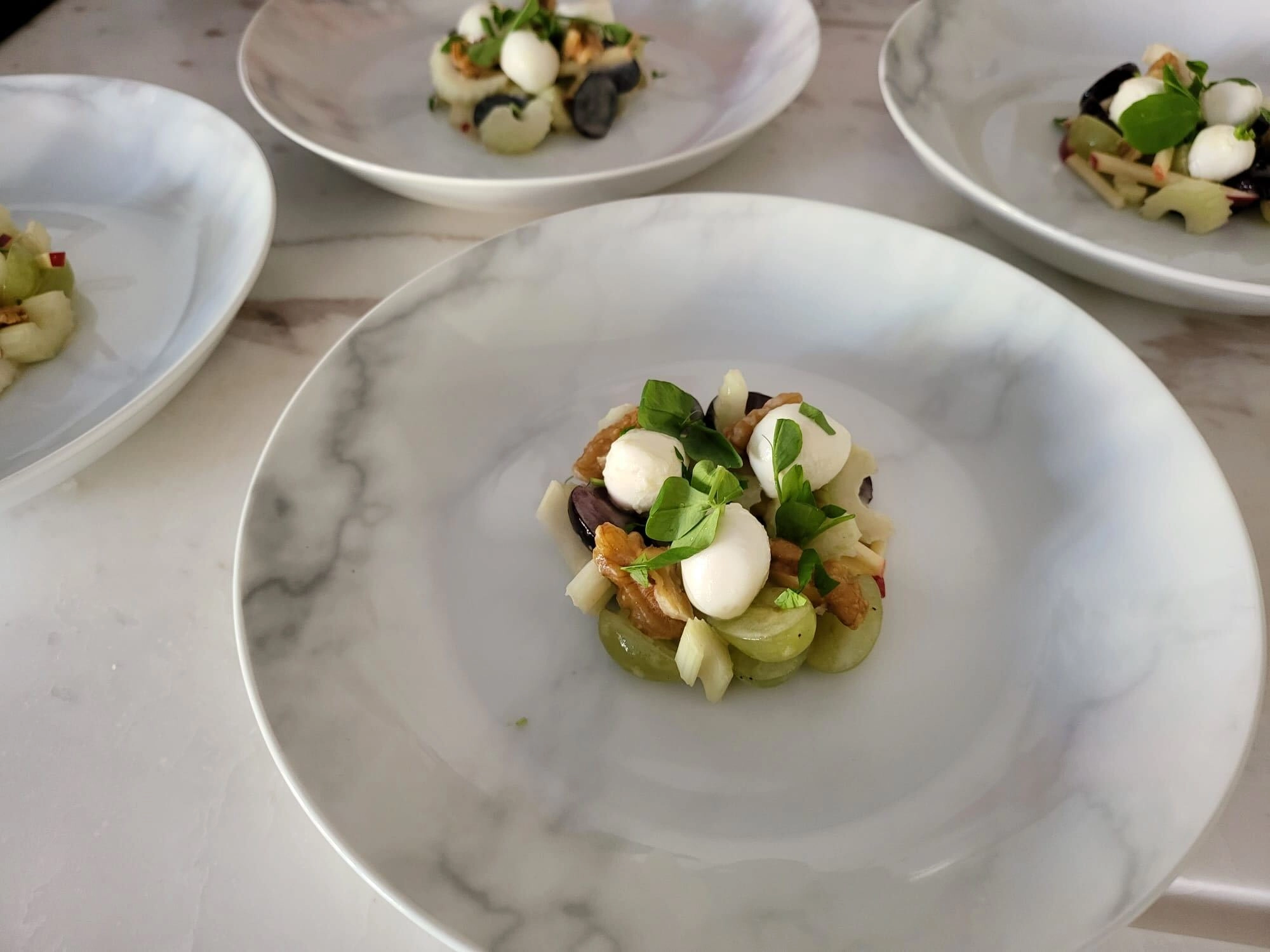 Fresh Fior Di Latte, Candied Walnuts, Apple, Celery, House Dressing (Ve)
