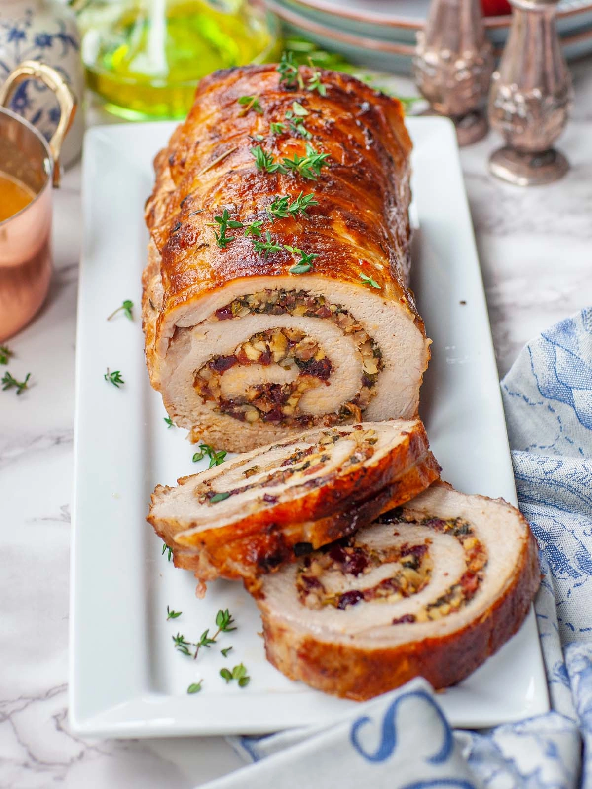 (Stuff It Then It Shuts It) Stuffed Bacon Wrapped Pork Tenderloin