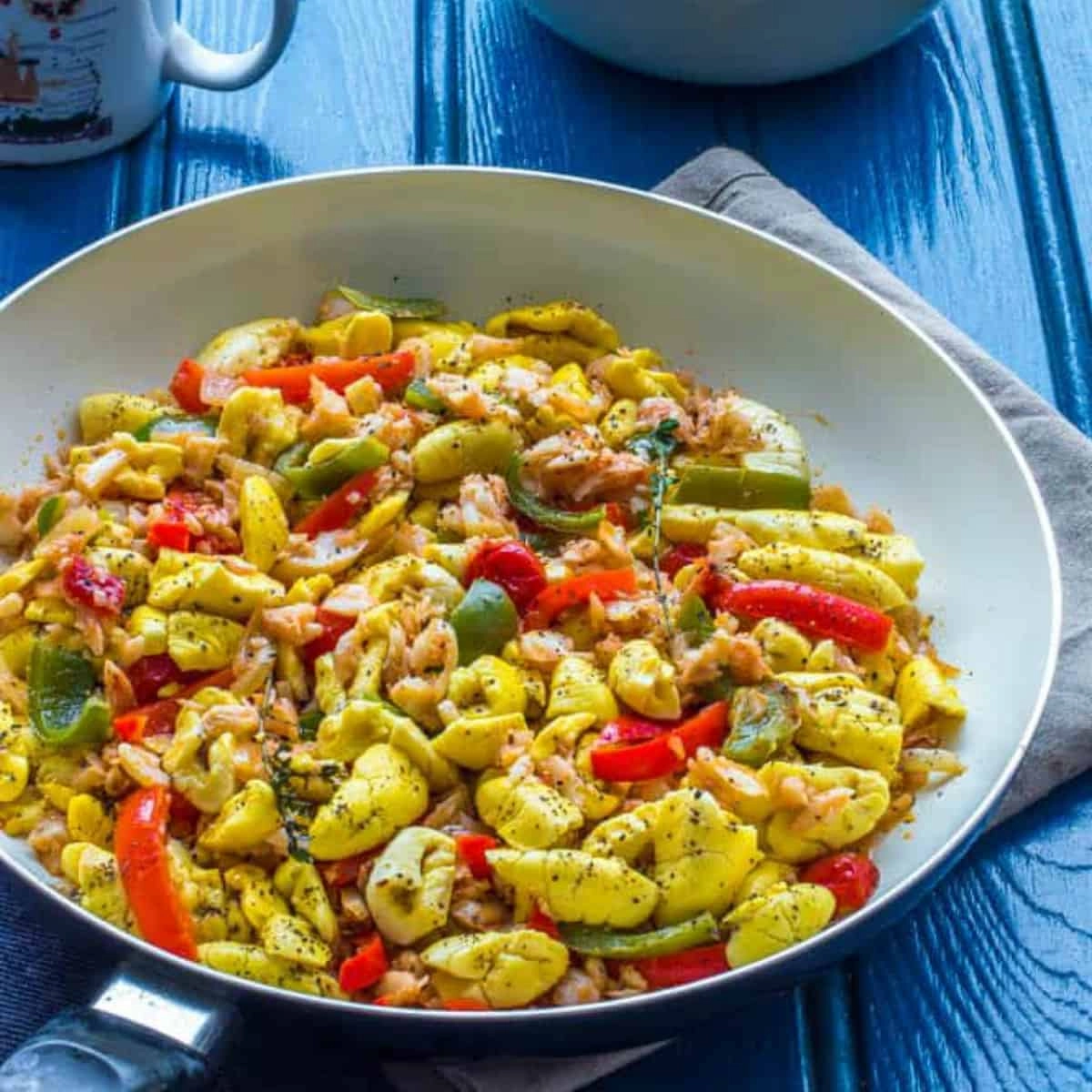 Ackee & Saltfish, Rice N Peas