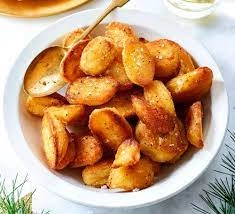 Smashed Roasted Potatoes (Rosemary, Butter And Thyme) (Ve)