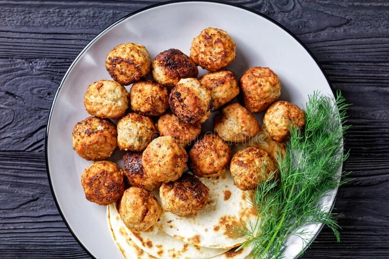 Keftadakia - Aromatic Baked Meatballs.