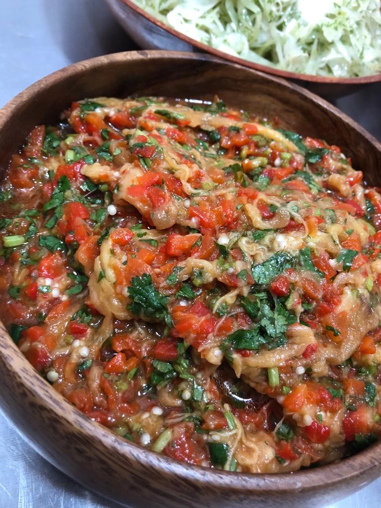 Grilled Aubergine (V/Ve)