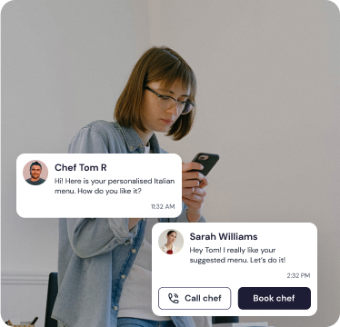 Chat to customise
