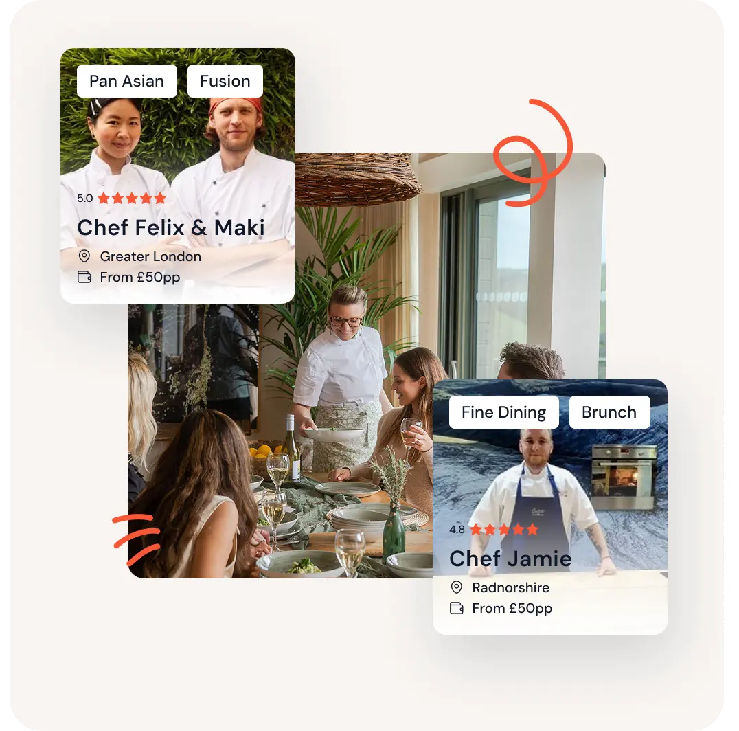 Find a private chef for your next event
