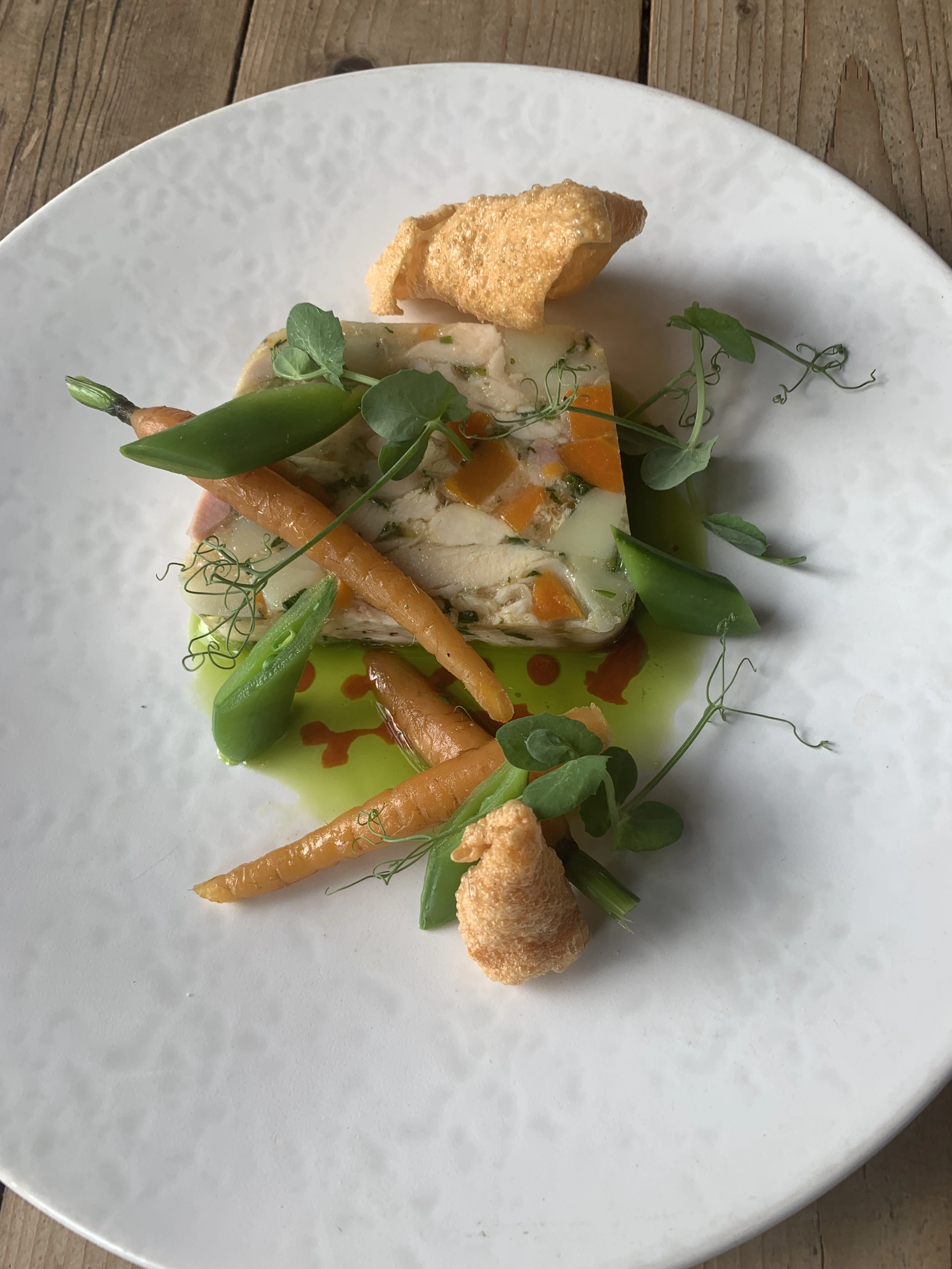 3 course modern european menu