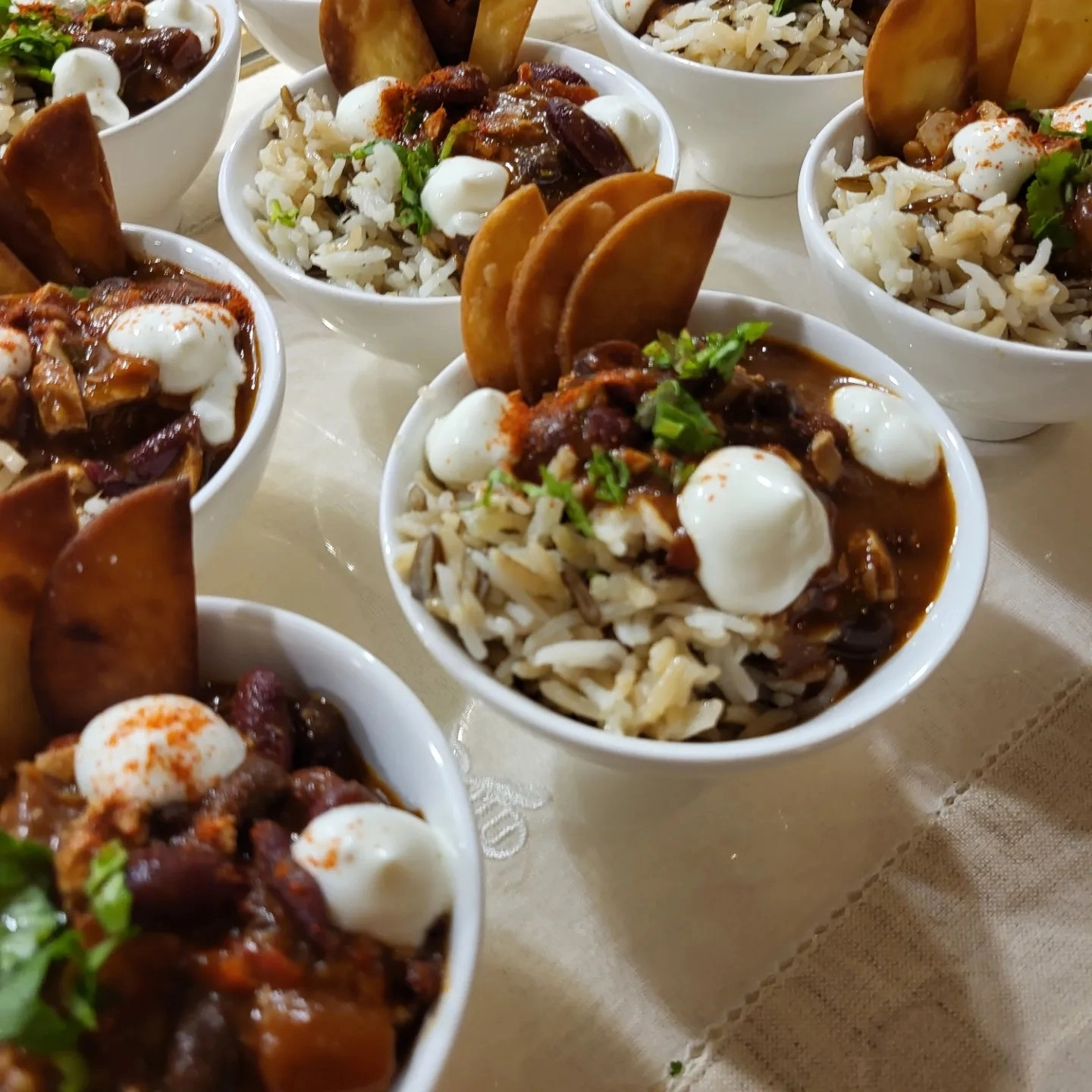 Asian/Mexican Fusion Canapes and Bowl Food