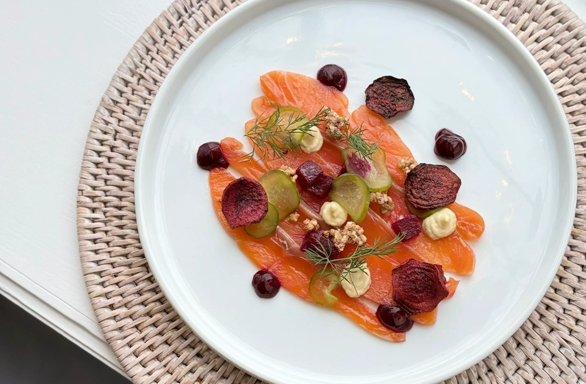Summer fine dining 3 course menu