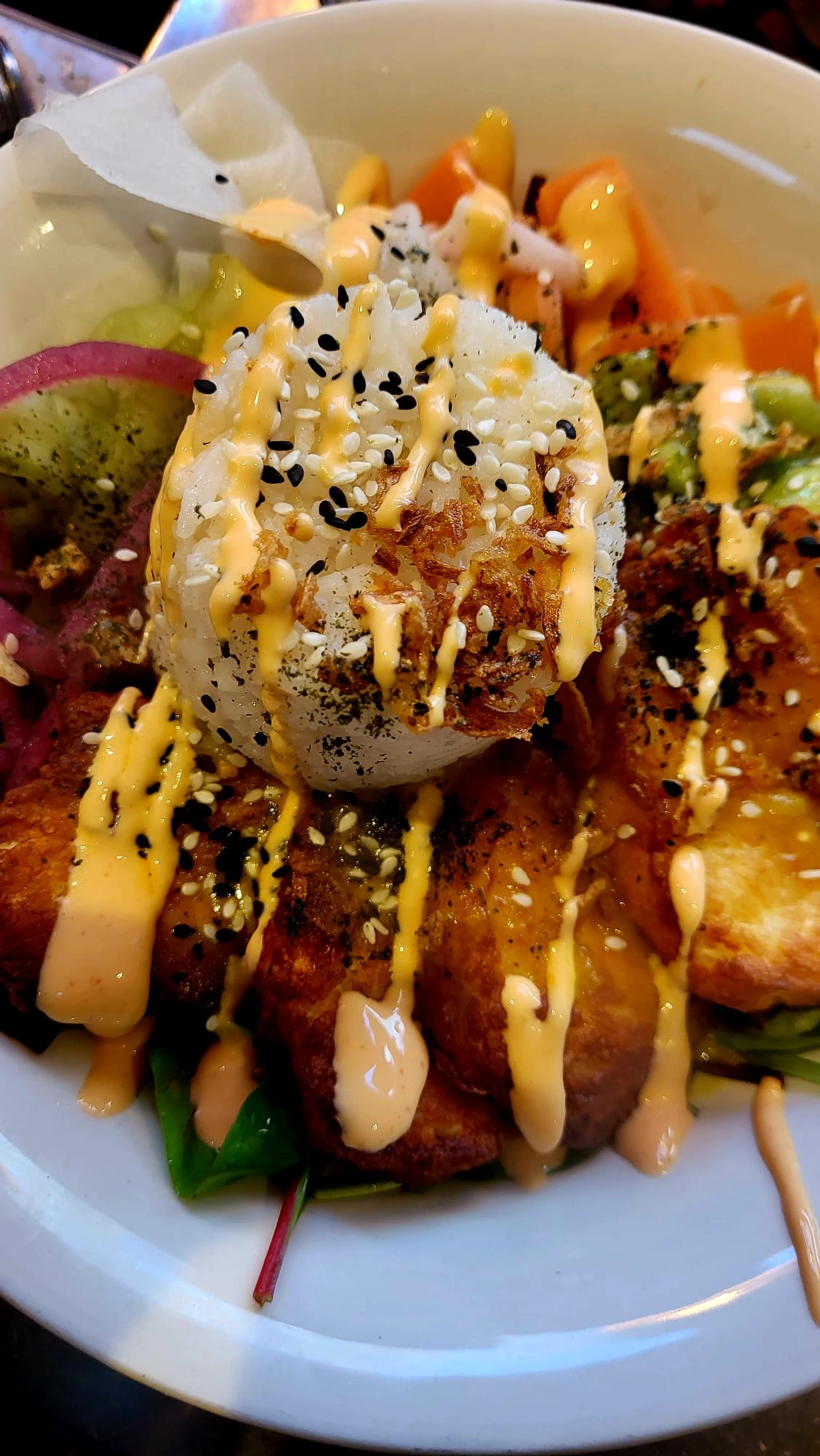 Poke bowl menu