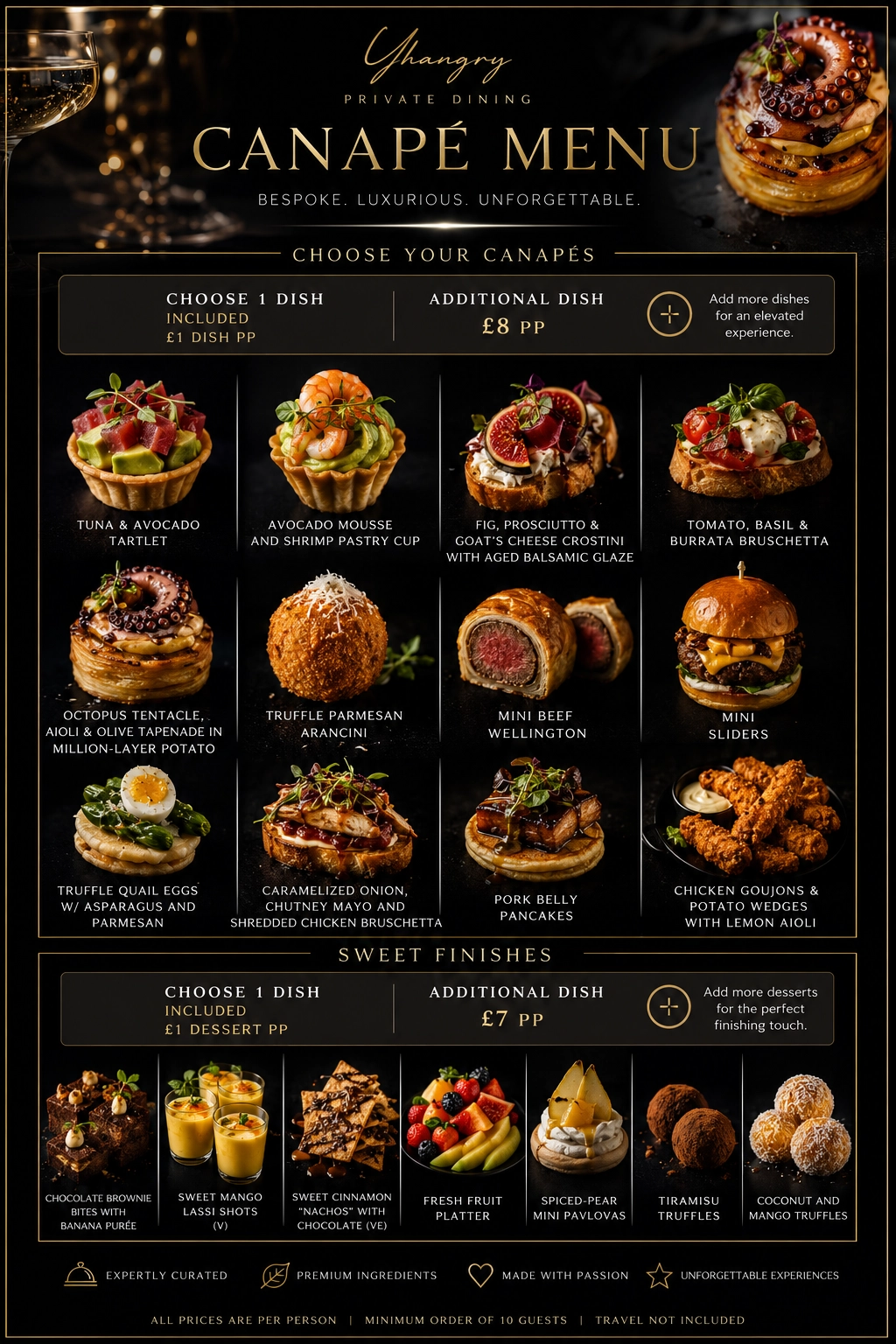 luxury canapé reception