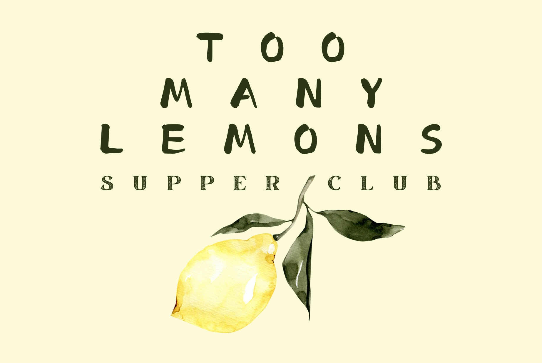 Too Many Lemons - Low Waste Menu