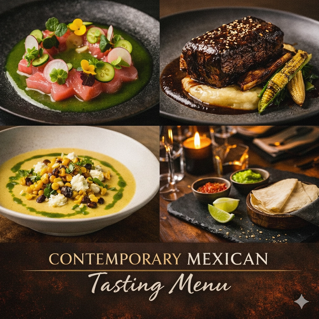 Mexican Contemporary Menu – 4 Courses