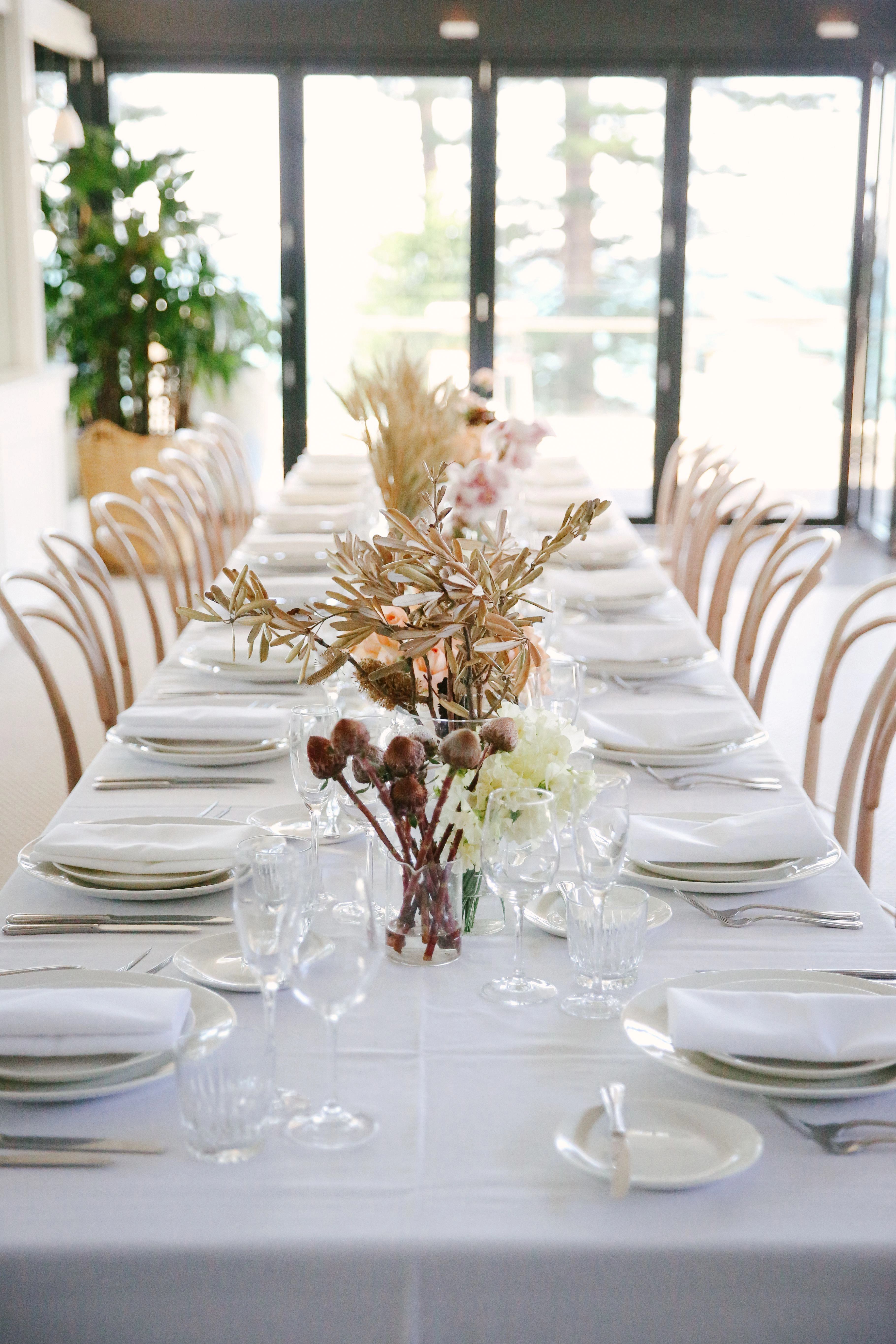 Wedding menu 3 course with canapes